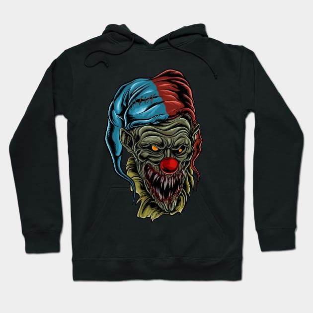 dead clown Hoodie by TOSSS LAB ILLUSTRATION